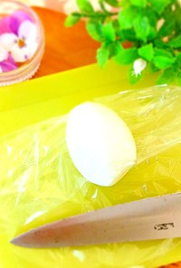 ゆで卵をきれいに切る方法