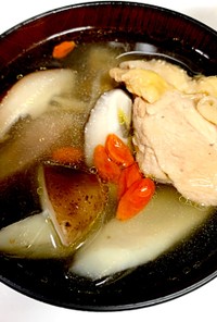 鶏肉とごぼうのスープ