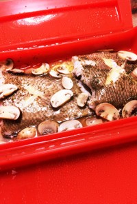 ルクエで簡単・白身魚のレモンバター蒸し