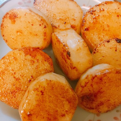 【簡単】山芋のほっこりバター醤油焼きの写真
