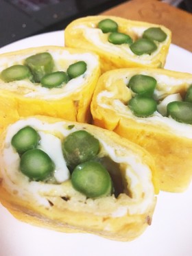 携帯用アスパラたまご