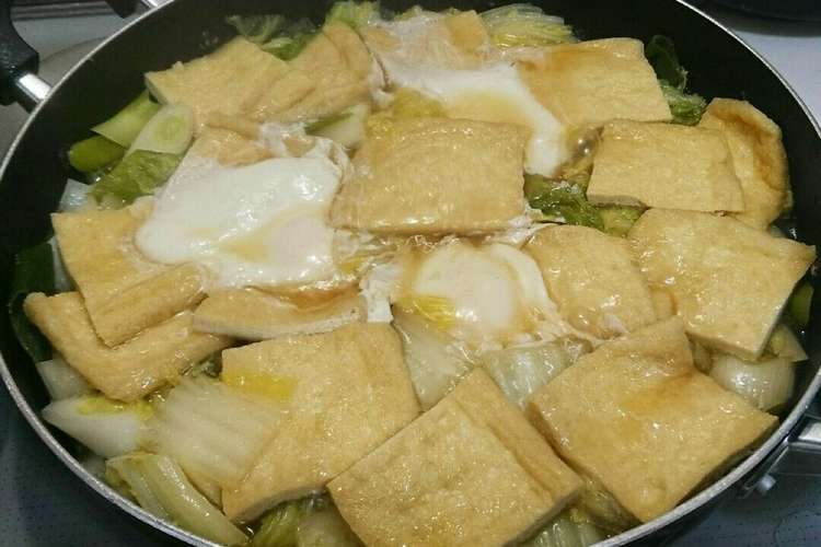 京揚げ 油揚げ と白菜のあぶたま鍋 レシピ 作り方 By カズママ クックパッド