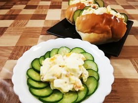 簡単おかず☆卵サラダ▪粒マスタードマヨ