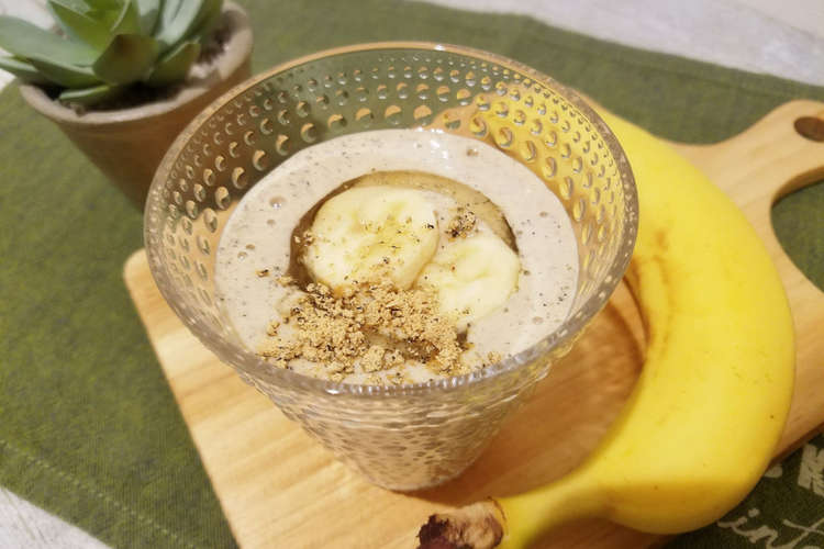 黒ごまきな粉こんにゃくスムージー レシピ 作り方 By 岩崎蒟蒻店 クックパッド 簡単おいしいみんなのレシピが356万品