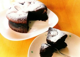 簡単濃厚ダブルチョコ ガトーショコラ