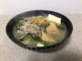 みぞれ生姜鍋