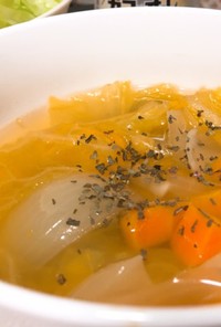 簡単野菜スープ(肉なしポトフ)