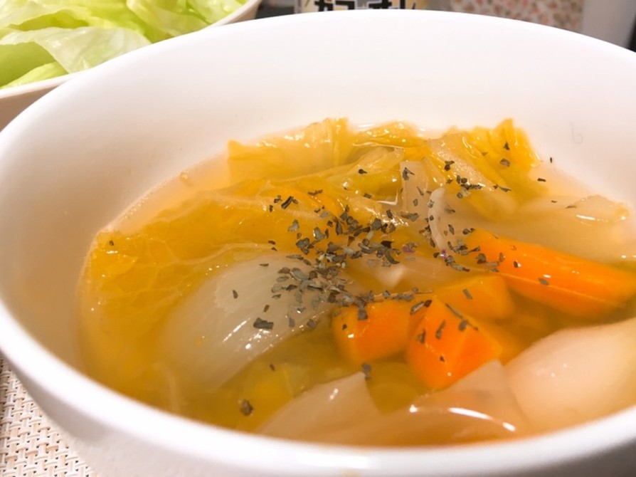 簡単野菜スープ(肉なしポトフ)の画像