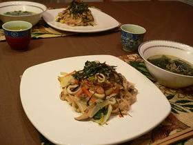 お酢が決め手の☆海鮮焼きうどん