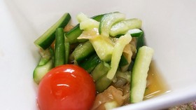 きゅうりとくらげの酢の物