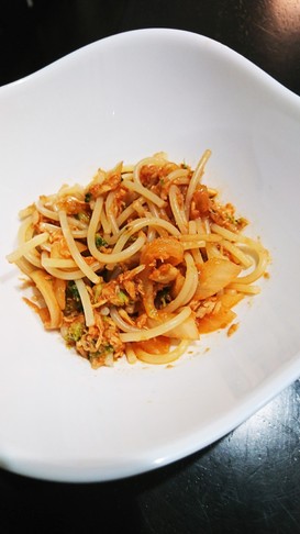 離乳食11ヶ月トマトジュースパスタ