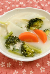 春野菜のミルクスープ