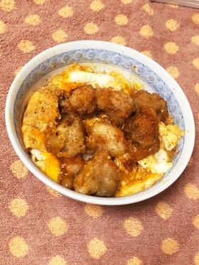 簡単!余り物で、唐揚げ丼♡♡♡