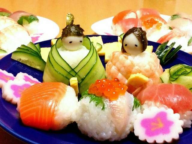 ひな祭りに 簡単 お雛様の手まり寿司 レシピ 作り方 By もふきゅう