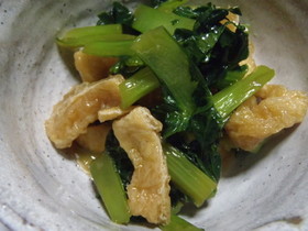 ターサイと薄揚げの…炒め煮