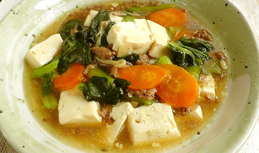 豆腐と野菜のそぼろあんかけ♫の画像