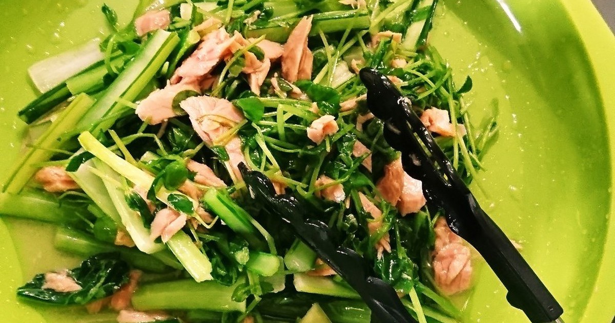 小松菜豆苗のごま油香るツナ和え レシピ 作り方 By アコ幸 クックパッド 簡単おいしいみんなのレシピが356万品