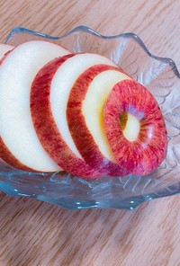 りんごを皮ごと食べる切り方のメモ