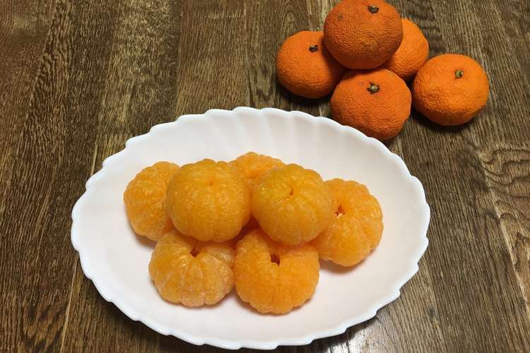 温泉みかん みかん茹でちゃいました レシピ 作り方 By 甘とう部 K子 クックパッド 簡単おいしいみんなのレシピが355万品