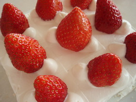 かわいい♥いちごのショートケーキ