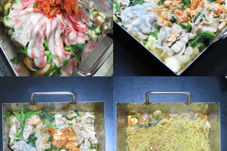 時短簡単美味 豚肉のすき焼き風チリトリ鍋 レシピ 作り方 By 火水流整体術院 クックパッド 簡単おいしいみんなのレシピが356万品