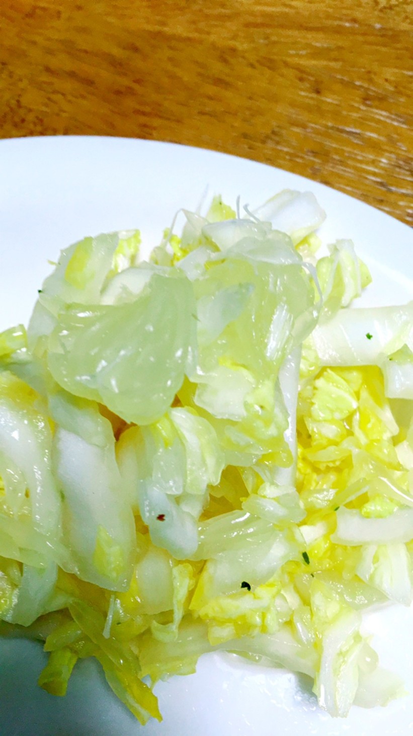 白菜と文旦のサラダの画像