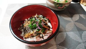 ☆簡単☆いわしの蒲焼き丼☆