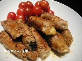 シソとチーズのコンビ巻き♪