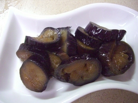 揚げナスしょうが醤油甘酢