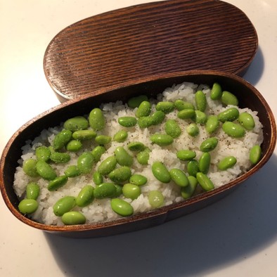 枝豆しお胡椒ごはん☘お弁当にの写真