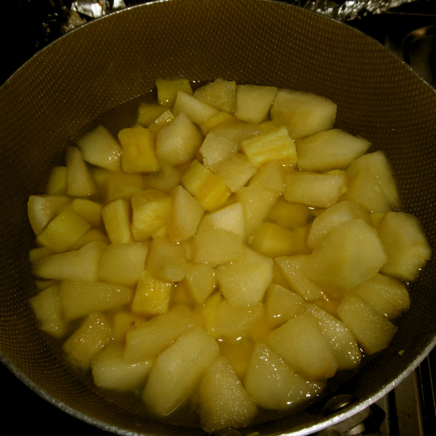 さつまいもとリンゴのレモン煮の画像