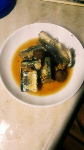 秋刀魚 梅煮