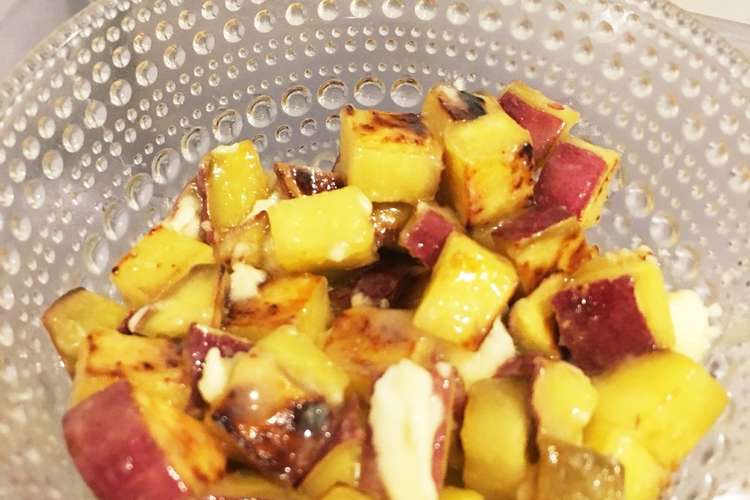 さつま芋とクリームチーズのハチミツ和え レシピ 作り方 By 1年生ママ クックパッド