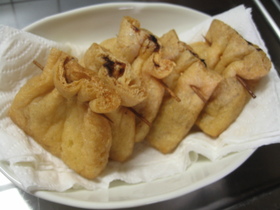 【超簡単】おかず!チーズ納豆油揚げ包み