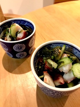 ど定番惣菜タコときゅうりのお酢の物