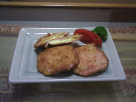 ちょっぴり豪華なハムかつ