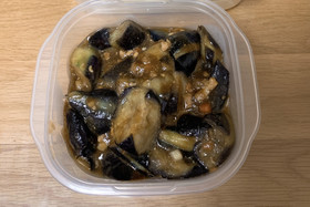 茄子の肉みそ炒め
