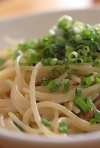 【SE】納豆と小ネギのスパゲティーニ