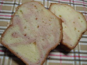 桜パウンドケーキ