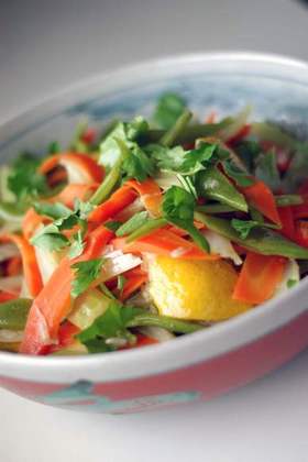おこわ&温野菜レモンソース