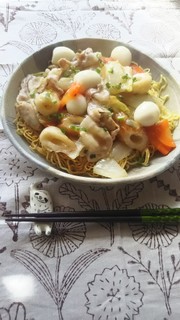 うちのあんかけ焼きそばの写真