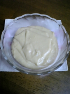 豆腐でカスタードクリームの画像