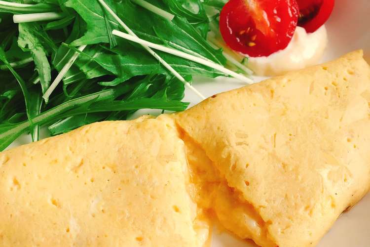 牛乳で簡単 ふんわりチーズオムレツ レシピ 作り方 By 新米幸せママ クックパッド 簡単おいしいみんなのレシピが360万品