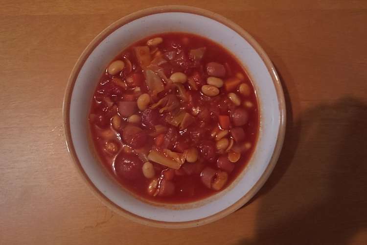 冷蔵庫の余り物で簡単☆ミネストローネ