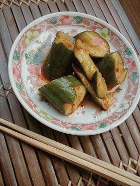 きゅうりの中華風漬け物