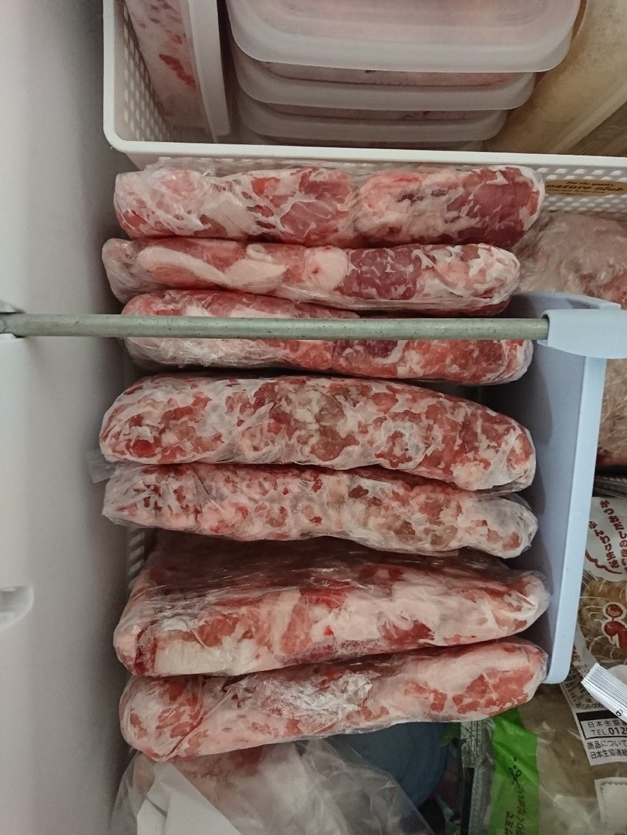お肉の冷凍方法の画像