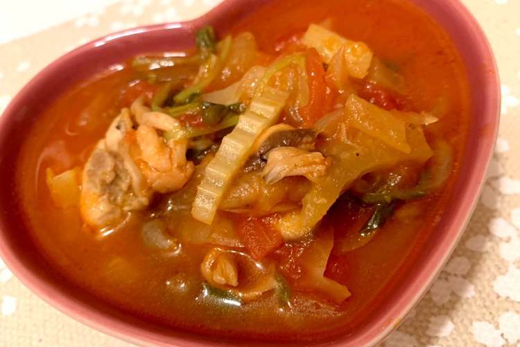 鶏もも肉とセロリのトマトスープ レシピ 作り方 By Mikataka クックパッド 簡単おいしいみんなのレシピが367万品