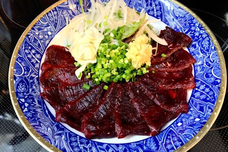 くじらのお刺身 レシピ 作り方 By 彡晩酌おじさん 彡 クックパッド 簡単おいしいみんなのレシピが356万品