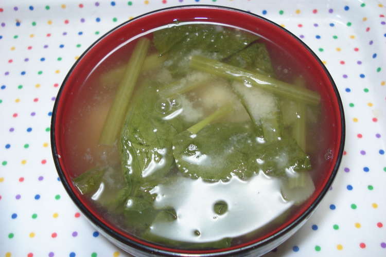 小松菜とじゃがいものお味噌汁 レシピ 作り方 By 細雪里 クックパッド