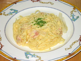 卵豆腐de低㌍なんちゃってカルボナーラ♡